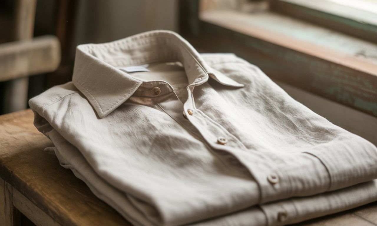 Beige Linen Shirt