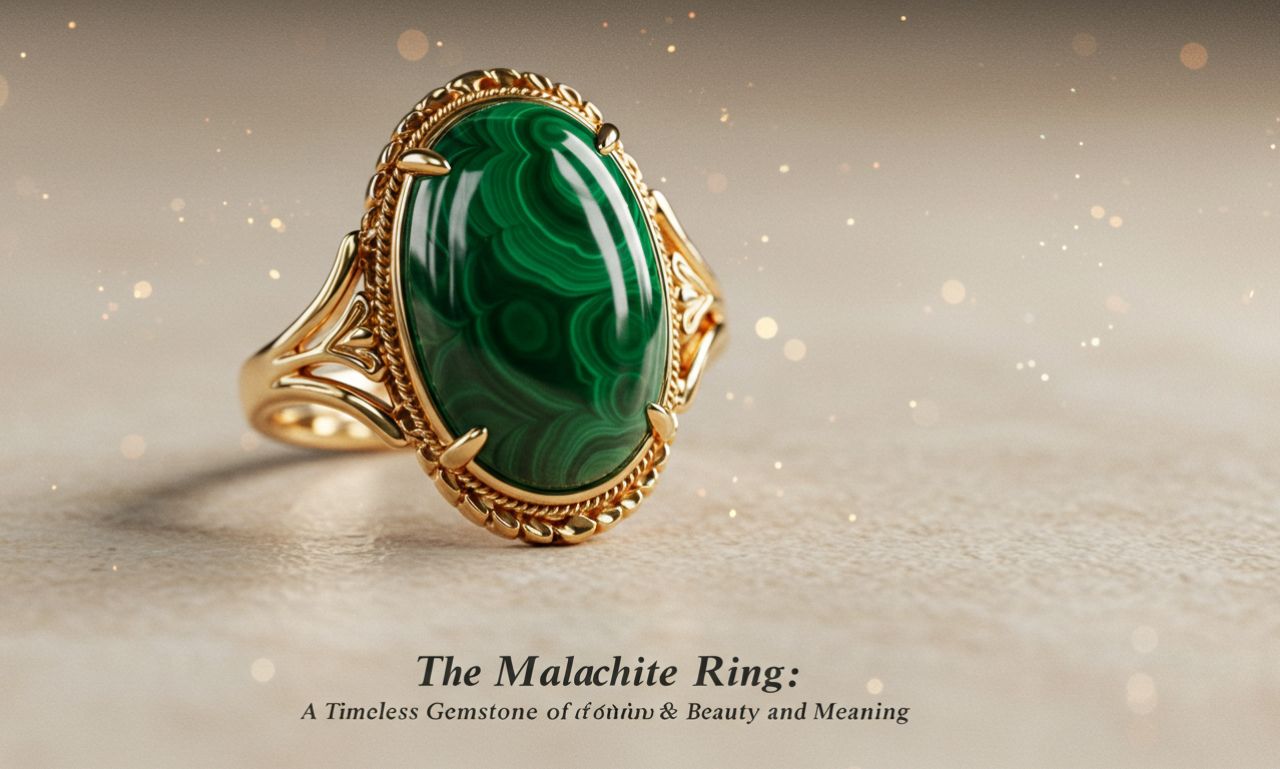 malachite ring